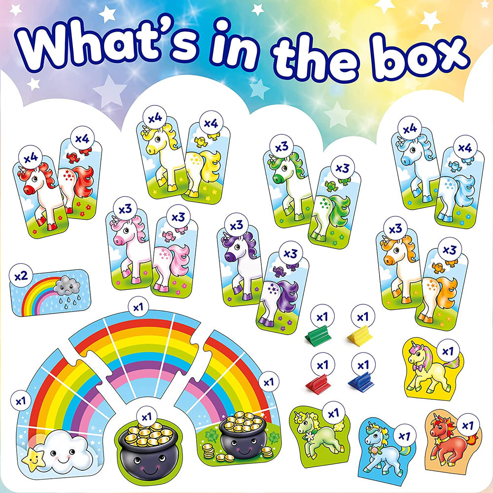 Orchard Toys Game Rainbow Unicorns Kids/Children Toy 3y+