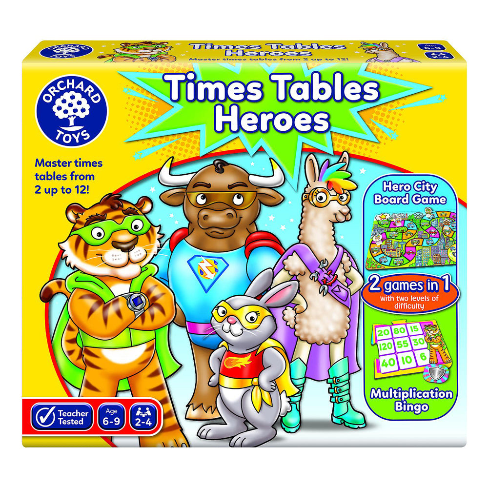 Orchard Game Times Tables Heroes Kids/Childrens Play Toy 6+
