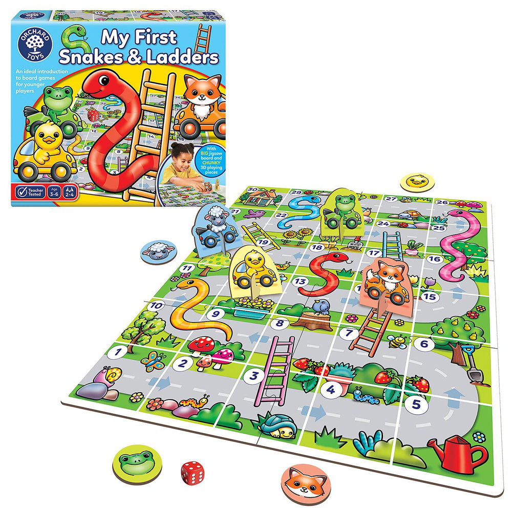Orchard Game My First Snakes And Ladders Kids/Childrens Play Toy 3+