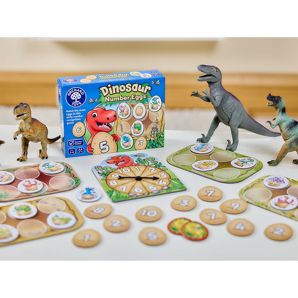Orchard Game Dinosaur Number Eggs Kids Fun Playset Toy 3y+