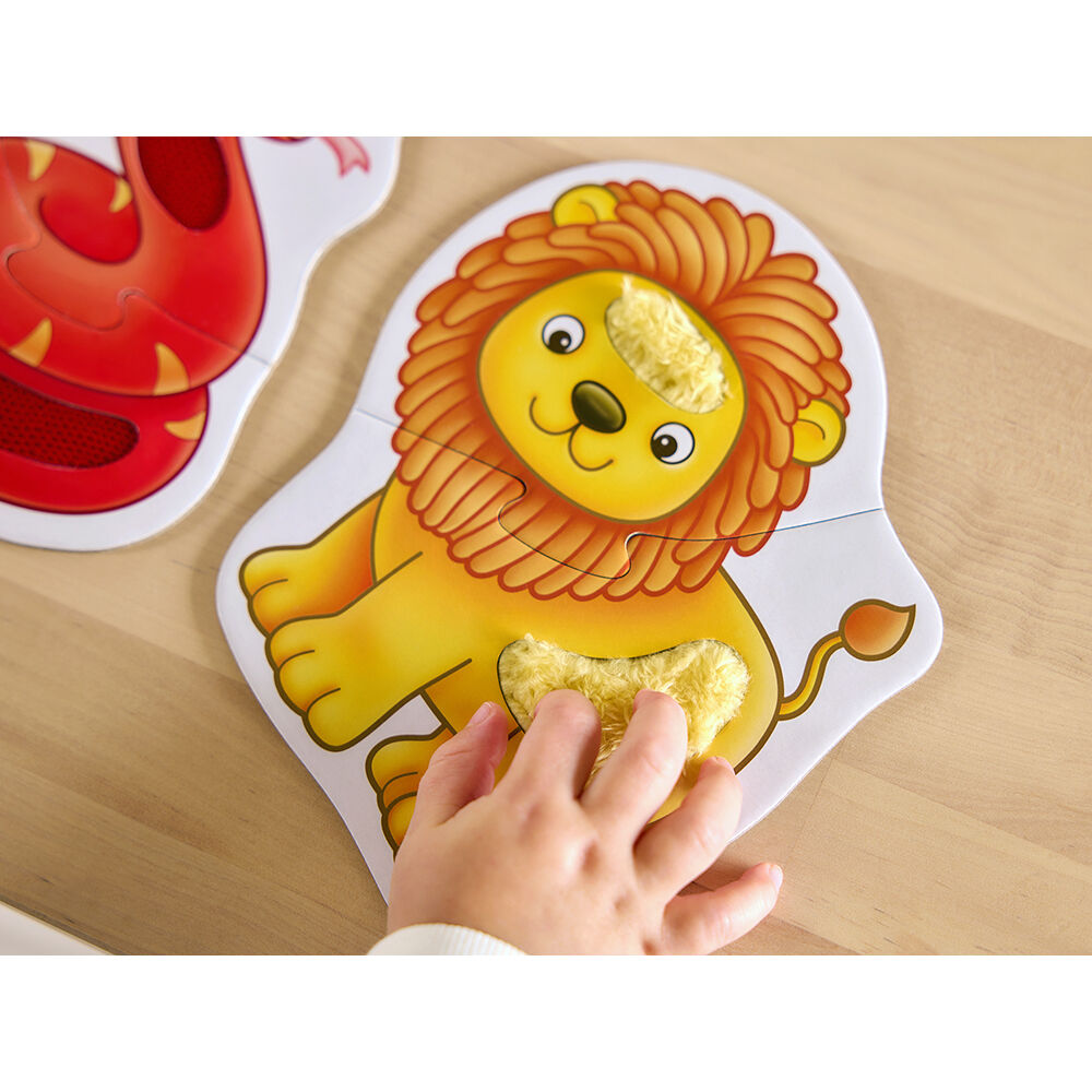 2pc Orchard Toys Match & Feel Puzzles Kids Fun Playset Toy 18m+