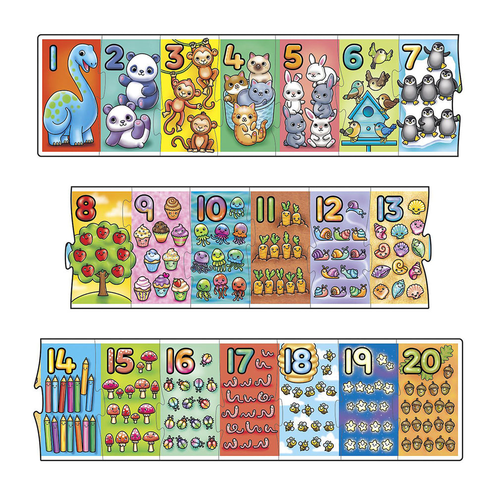 Orchard Toys Big Number Kids/Childrens Fun Toy Playset 3+