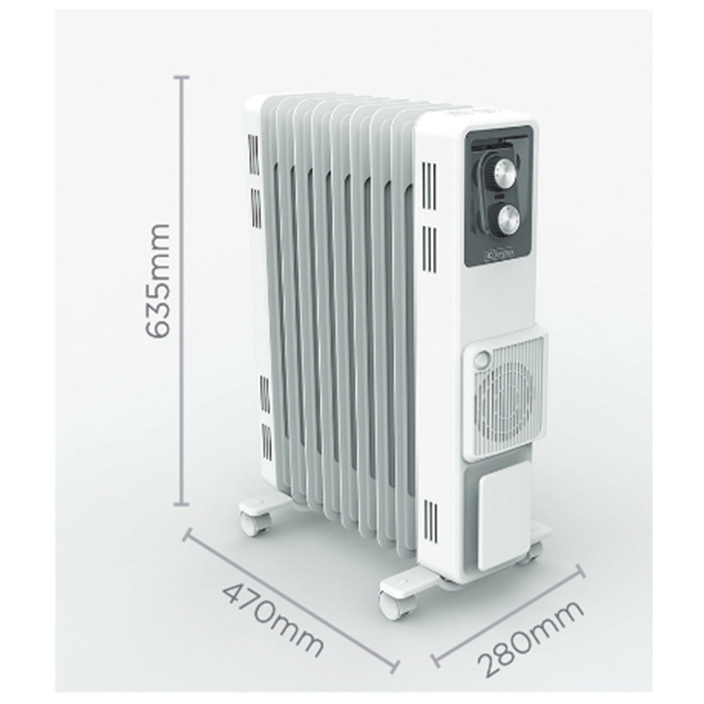 Dimplex 2.4kW Oil Column Heater w/ Turbo Fan - White