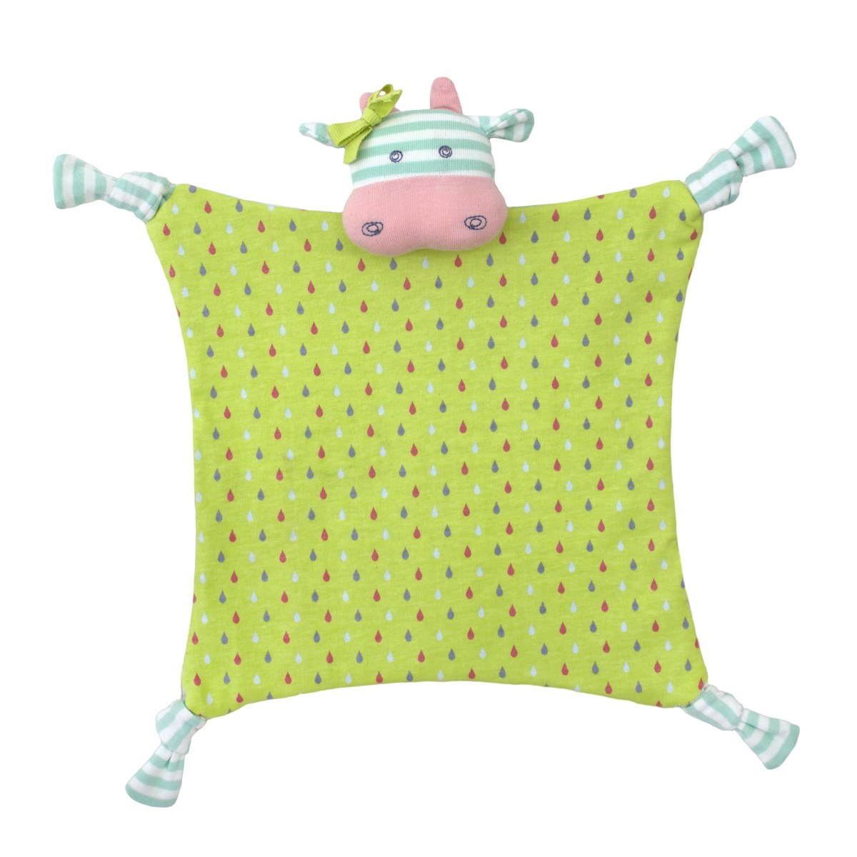Organic Farm Buddies Cotton 30.5cm Blankie Belle The Cow Baby/Infant 0m+