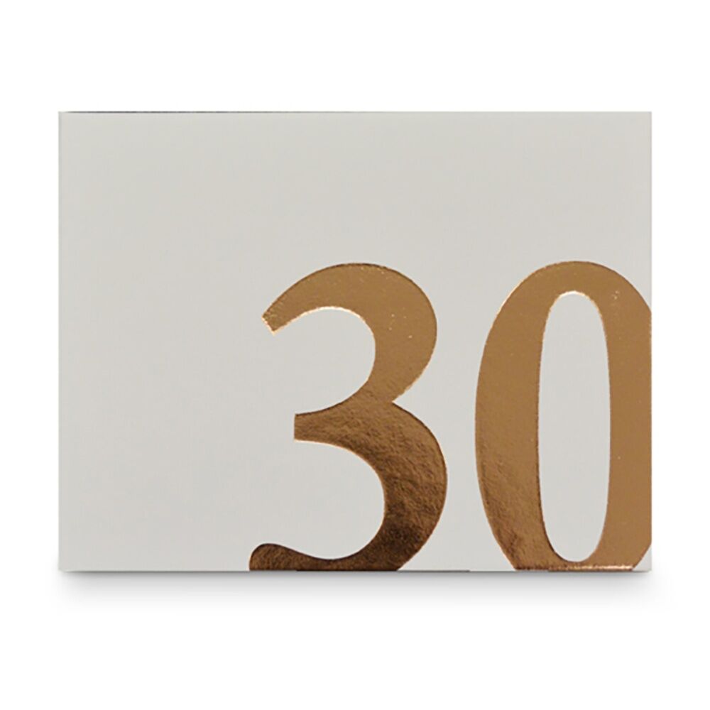 30th Guest Book Rose Gold Text 27x19cm Novelty Birthday Signing Decor