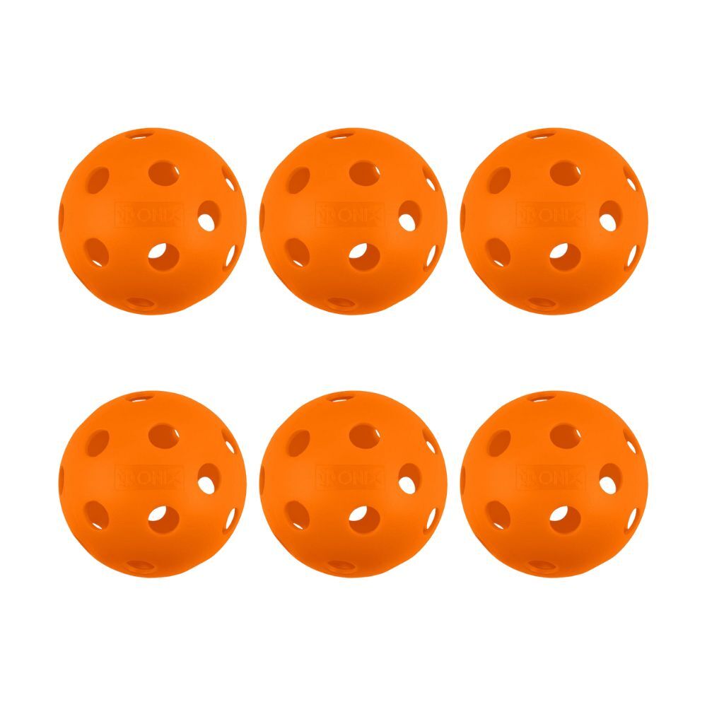 2x 3pc Onix Fuse Pickleball Indoor Ball Sports Practice/Training Orange