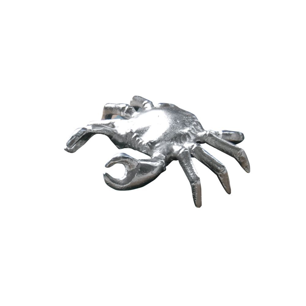 White Moose Crawling Crab Home Decor Metal Sculpture/Figurine 14x14x5cm Silver
