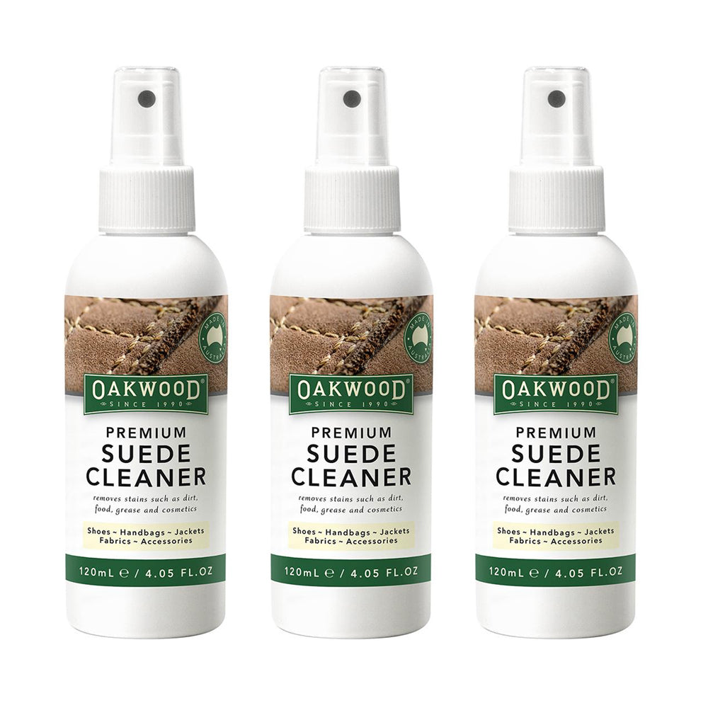 3PK Oakwood Premium Suede Cleaner 120ml
