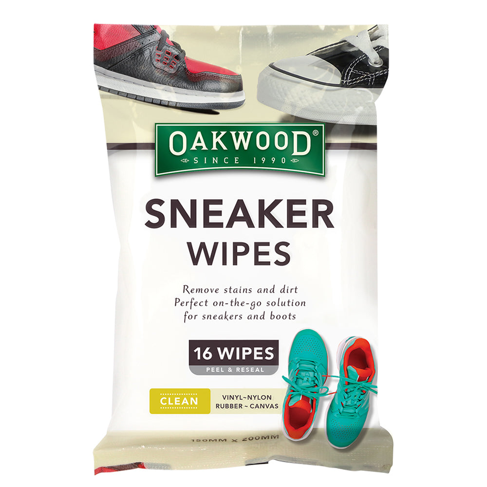 3 x 16pc Oakwood Sneaker Wipes 15 x 20cm