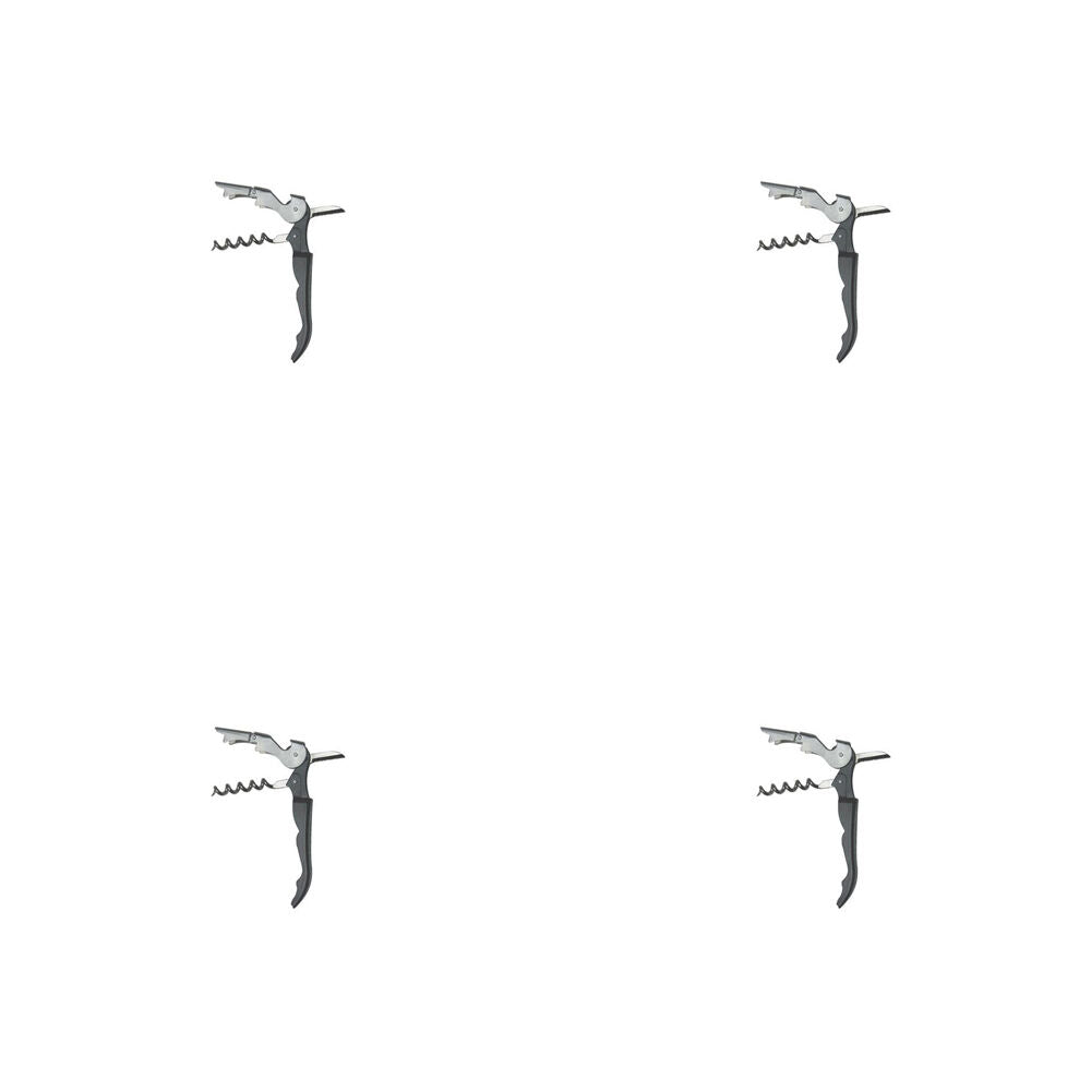 4PK Barpro Waiters Friend Black Cockatoo Corkscrew Barware Accessory