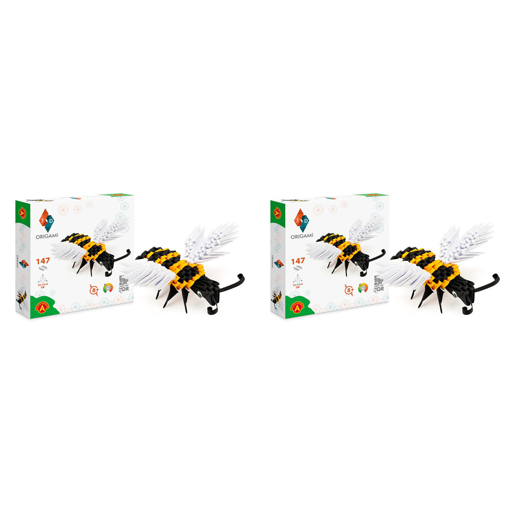 2x 147pc Origami 3D Paperfolding Bee Paper Sculpture Kids Toy Kit 8+