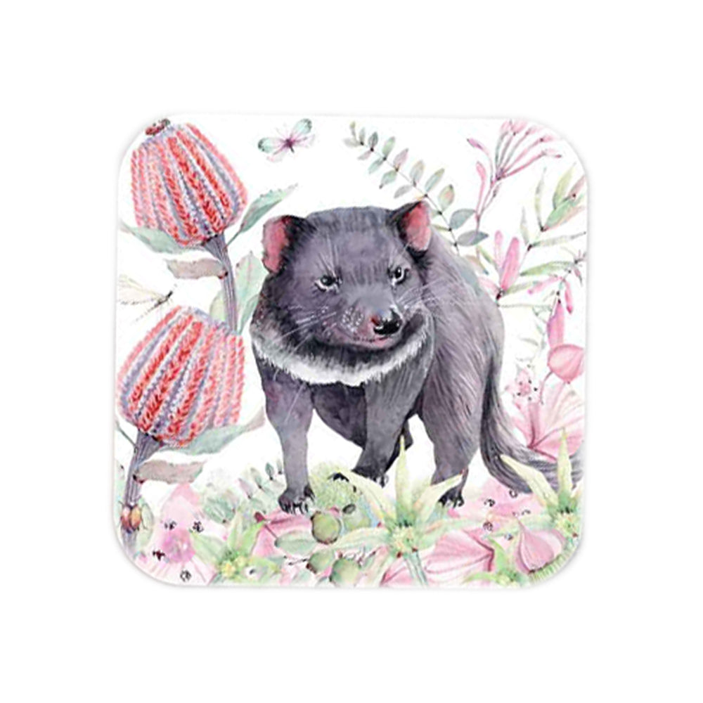 6PK Flora & Fauna Coasters Assorted Animals 9.5x9.5cm