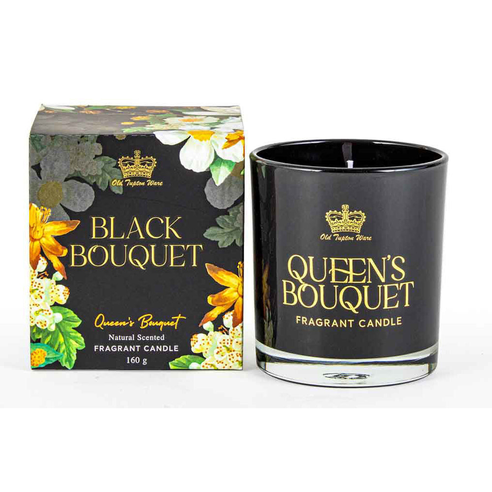 Old Tupton Queens Bouquet Scented Candle 160g Round Black