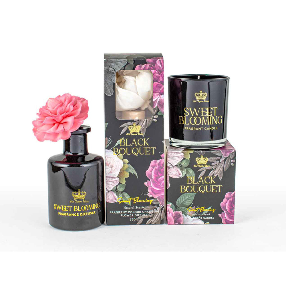 Old Tupton Bouquet Flower Diffuser 150ml Sweet Blossom Scent Black