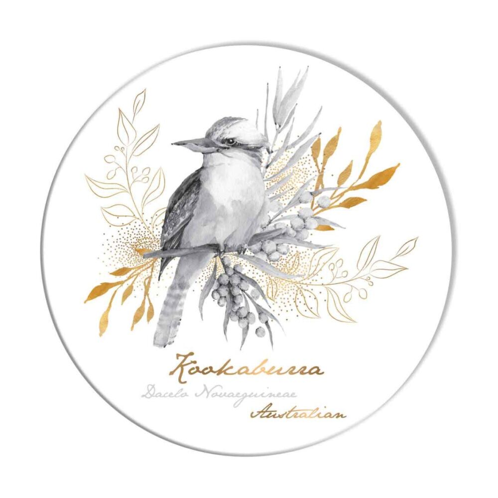 2PK LMD Kookaburra Ceramic Surface Protector Round 25cm - Black/White