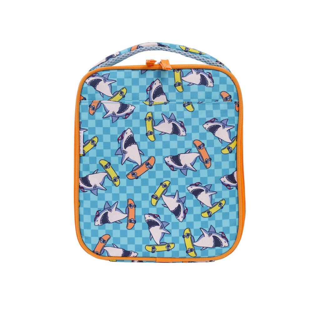2PK Splosh Out & About Shark Kids/Children Insulated Lunch Bag 21x25cm Blue