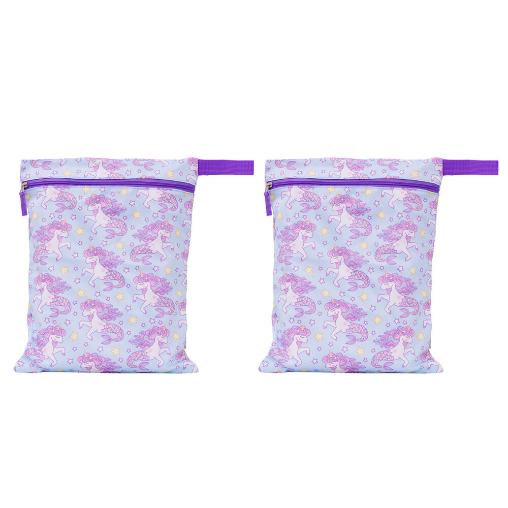 2PK Splosh Out & About Mermicorn Waterproof Kids/Children Wet Bag 40cm Purple