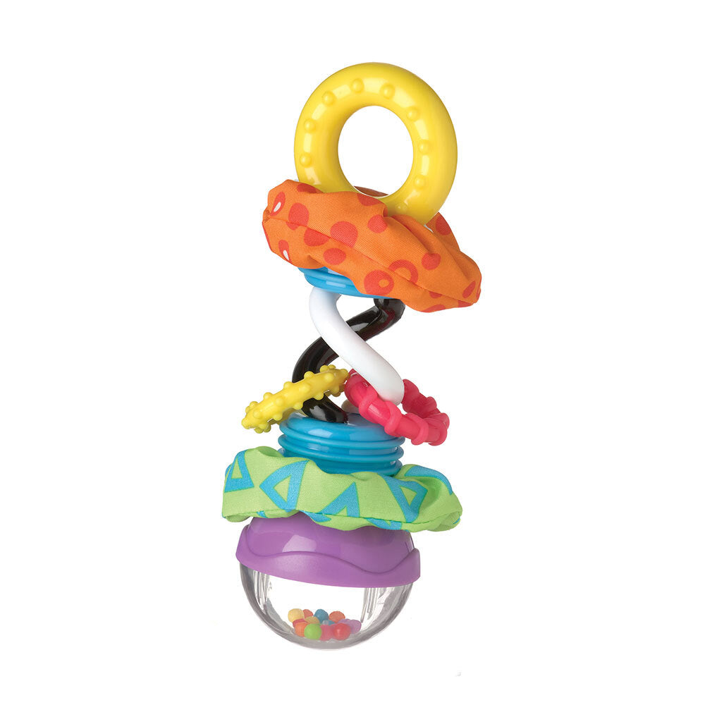 2PK Playgro Super Shaker Baby Activity Sensory Rattle Toy 3m+