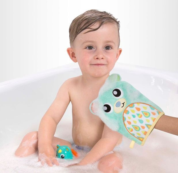 2x3pc Playgro Friendly Forest Bear Natural Bath Wash Mitt