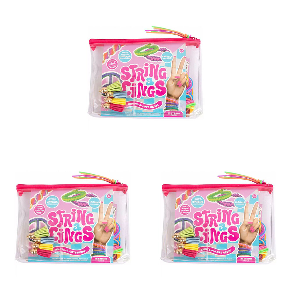 75pc Stringalings Bead DIY Jewelry/Bracelet Craft Kit Kids 5y+