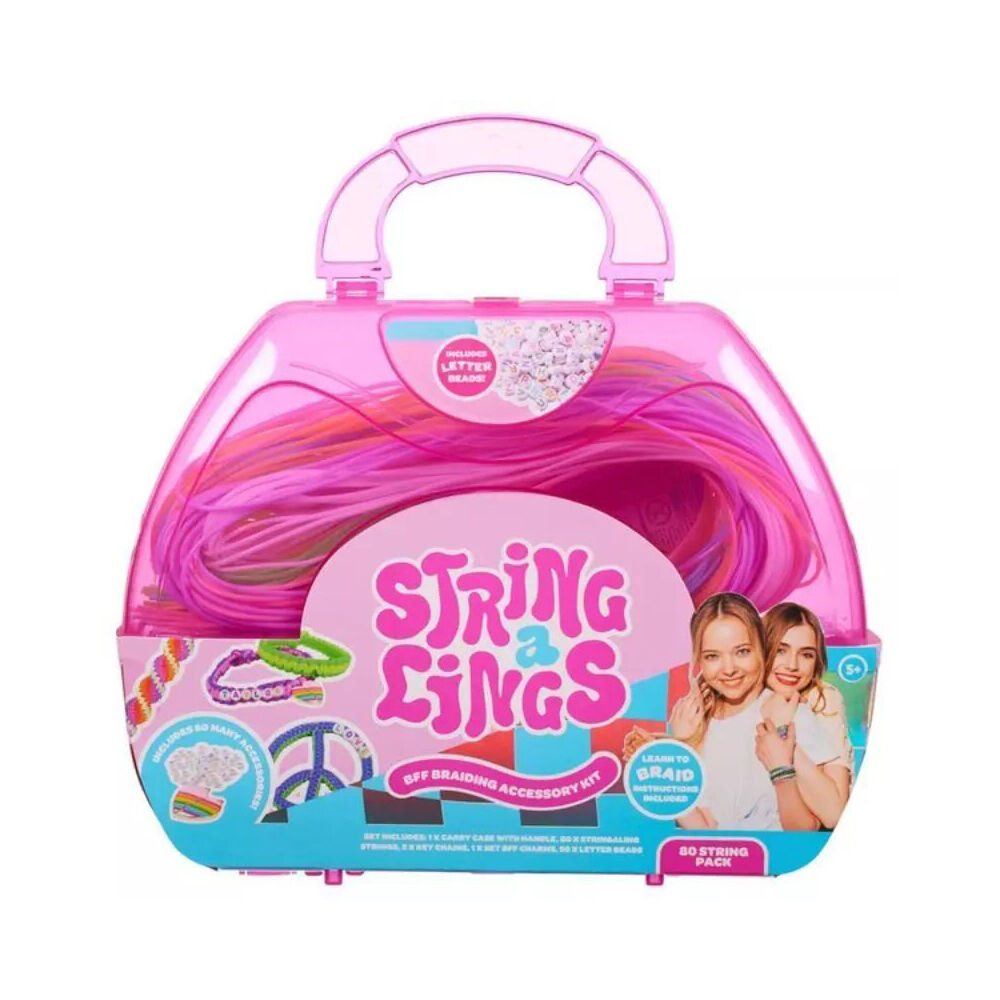 80pc Stringalings Bead DIY Jewelry/Bracelet Craft Kit Kids 5y+