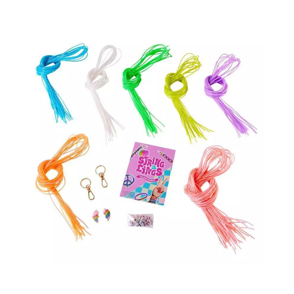 80pc Stringalings Bead DIY Jewelry/Bracelet Craft Kit Kids 5y+
