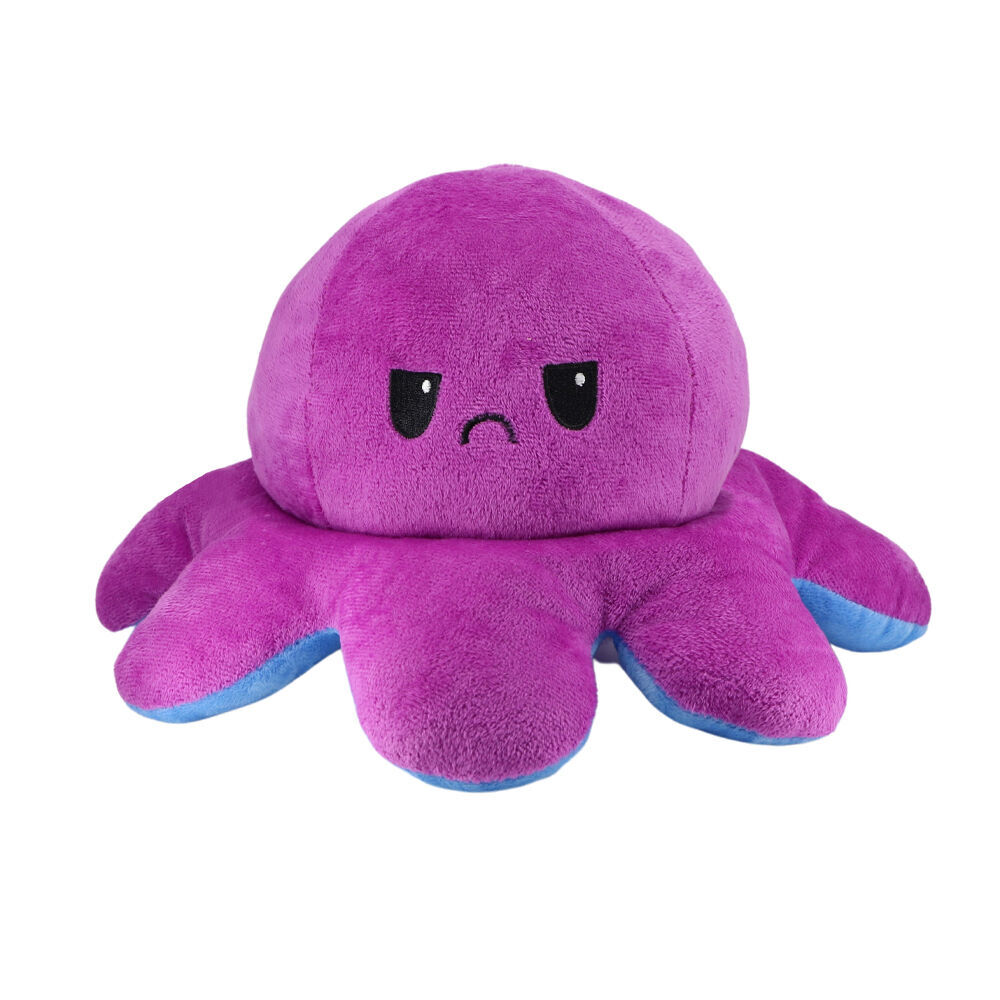 Moody Octopus Reversible Mood Changing Plush Sensory Toy Assorted
