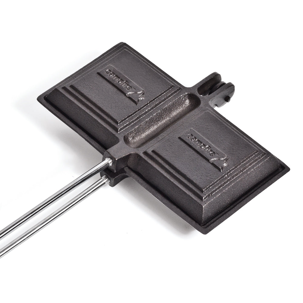Campfire 23cm Double Iron Jaffle Camping Cookware Black