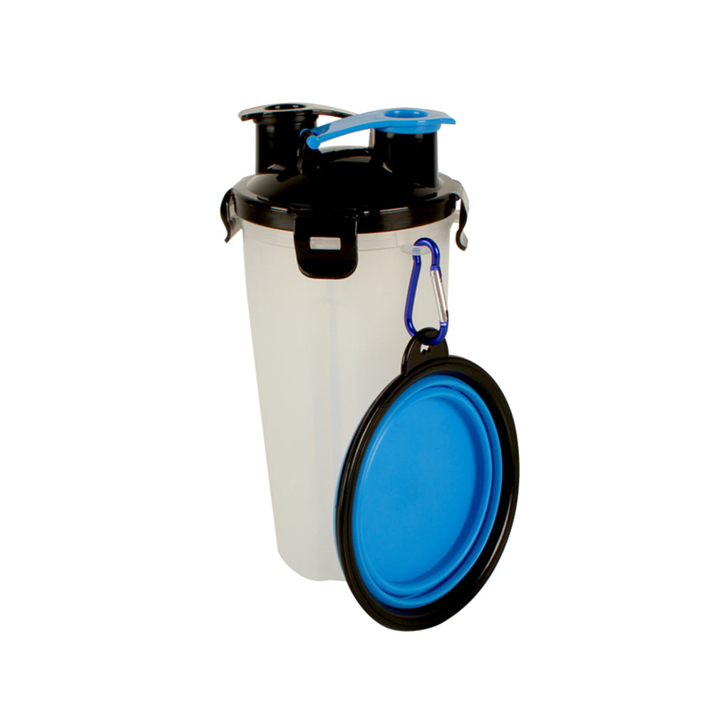 2PK Pro Pet Care 2-in-1 Pet Travel Water Bottle w/ Pop Up Bowl - Assorted