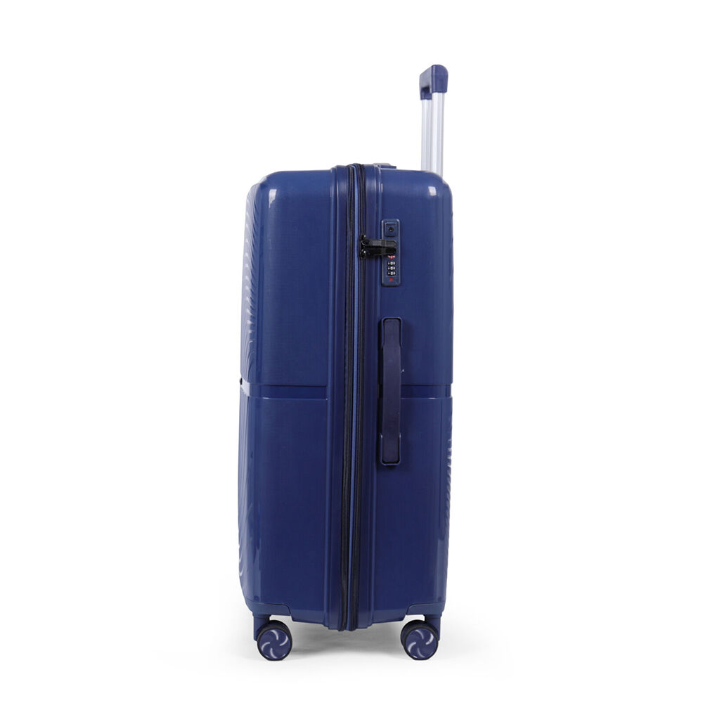 Paklite Solar Large Travel Luggage Suitcase Lightweight 75x50cm Navy