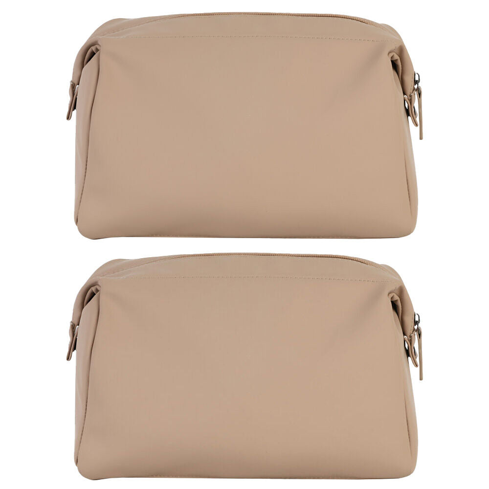 2PK Paklite Spacious Travelling Toiletry Accessory Bag 27x12x16cm Clay