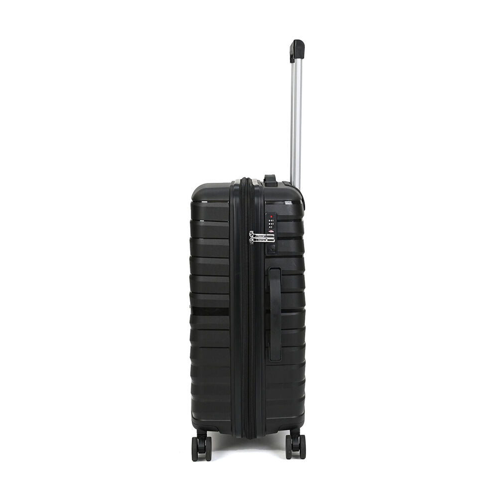 Paklite Breeze Medium Travel Luggage Suitcase Lightweight 62x39cm Black
