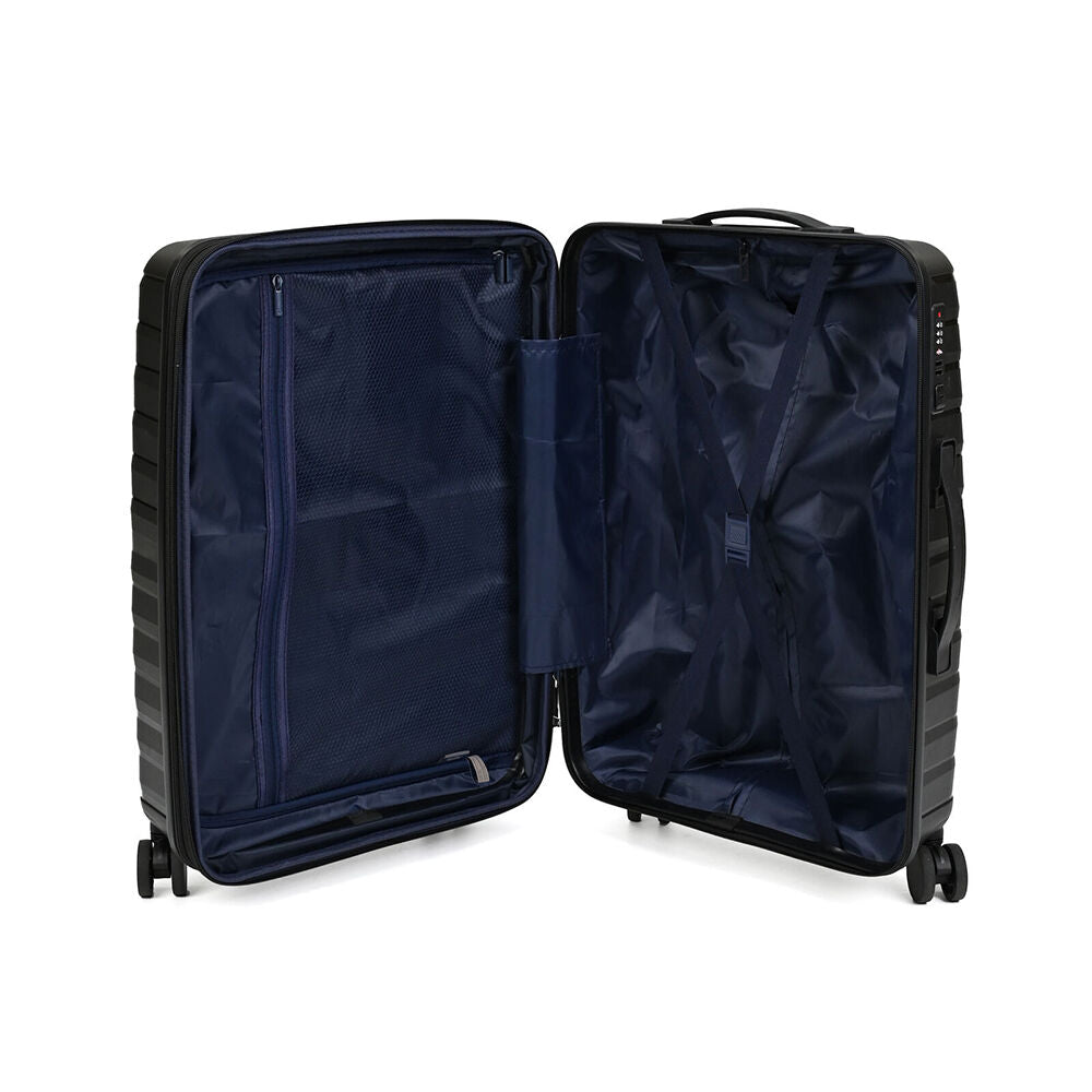Paklite Breeze Medium Travel Luggage Suitcase Lightweight 62x39cm Black