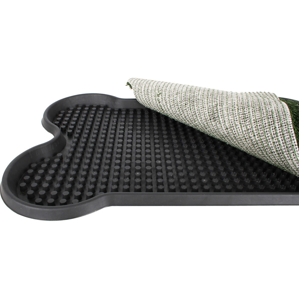 Pro Pet Care 68x43cm Artificial Grass w/ Tray Dog Potty - Green