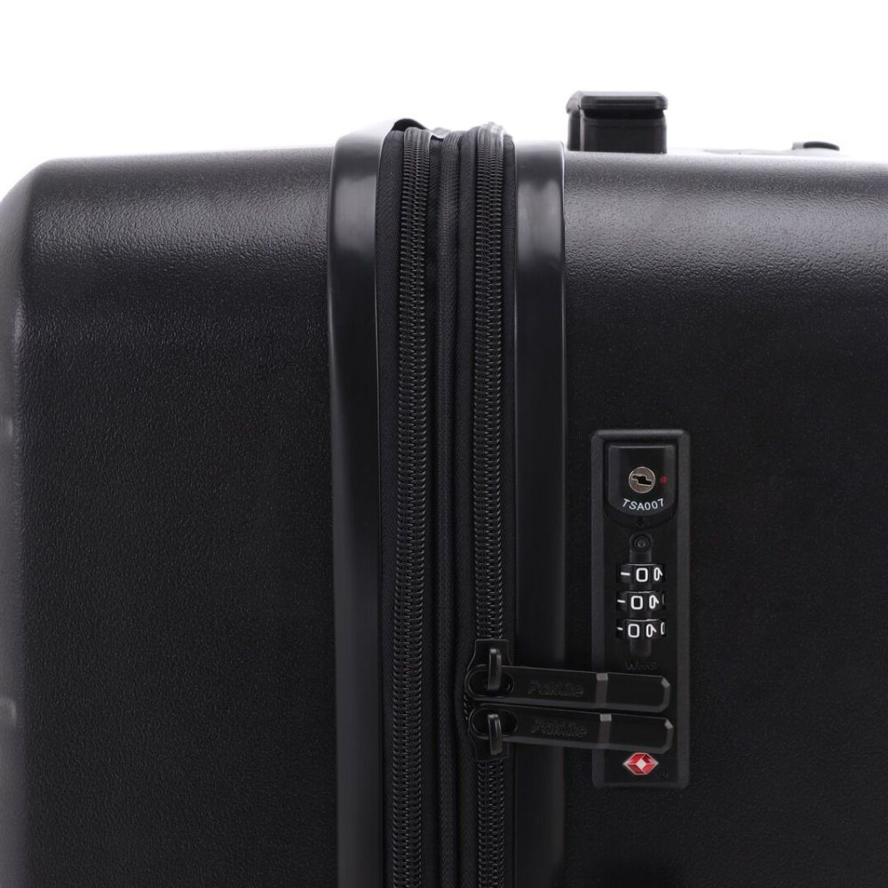 Paklite Pilot Large Travel Luggage Suitcase Lightweight 77x52cm Black