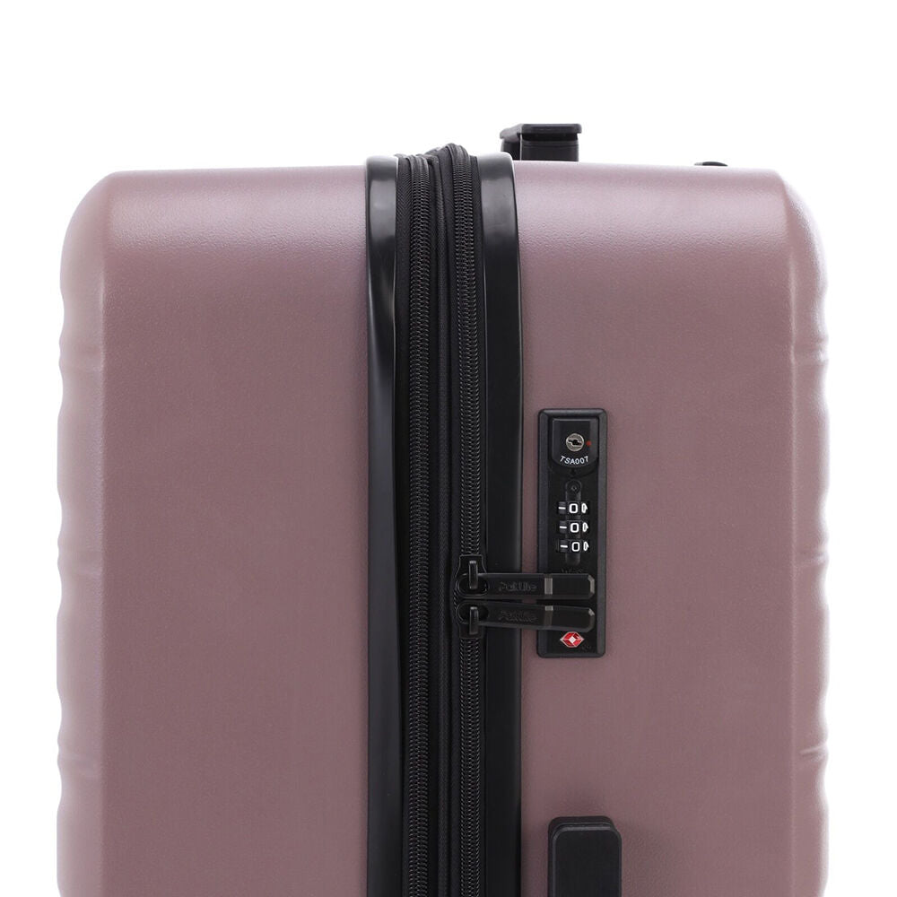 Paklite Pilot Large Travel Luggage Suitcase Lightweight 77x52cm Lavender