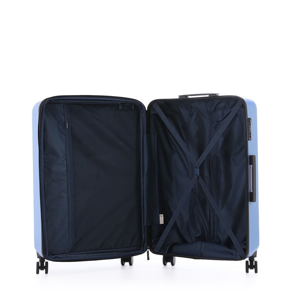 Paklite Pilot Large Travel Luggage Suitcase Lightweight 77x52cm Periwinkle