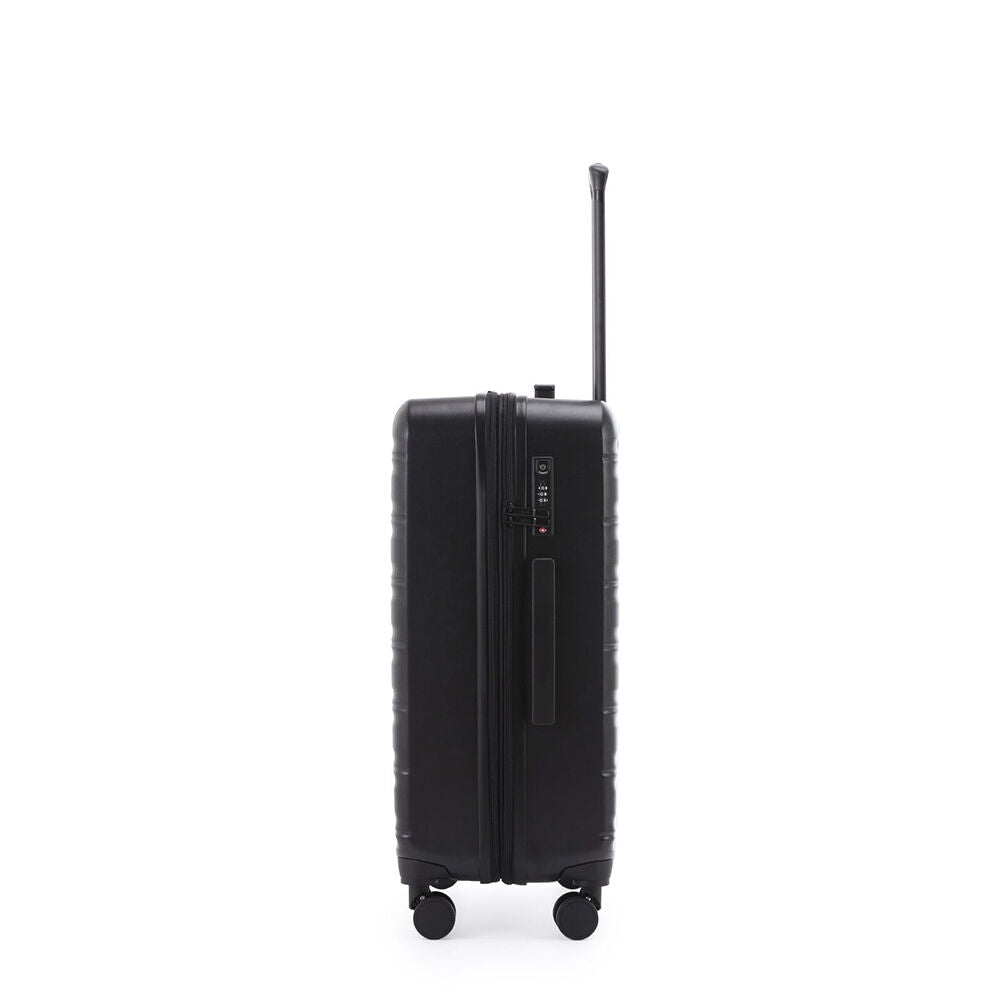 Paklite Pilot Medium Travel Luggage Suitcase Lightweight 67x46cm Black