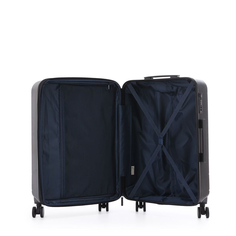 Paklite Pilot Medium Travel Luggage Suitcase Lightweight 67x46cm Black