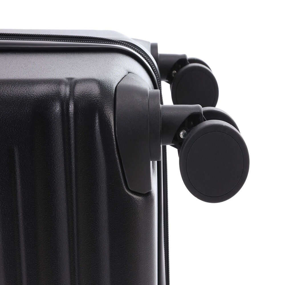 Paklite Pilot Medium Travel Luggage Suitcase Lightweight 67x46cm Black