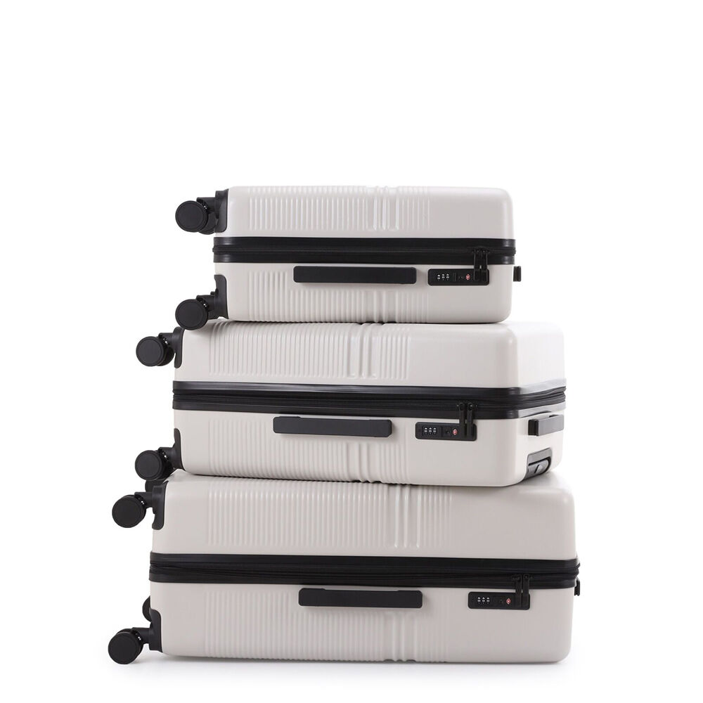 3pc Paklite Elements Travel Luggage Set Suitcase Lightweight Oatmeal