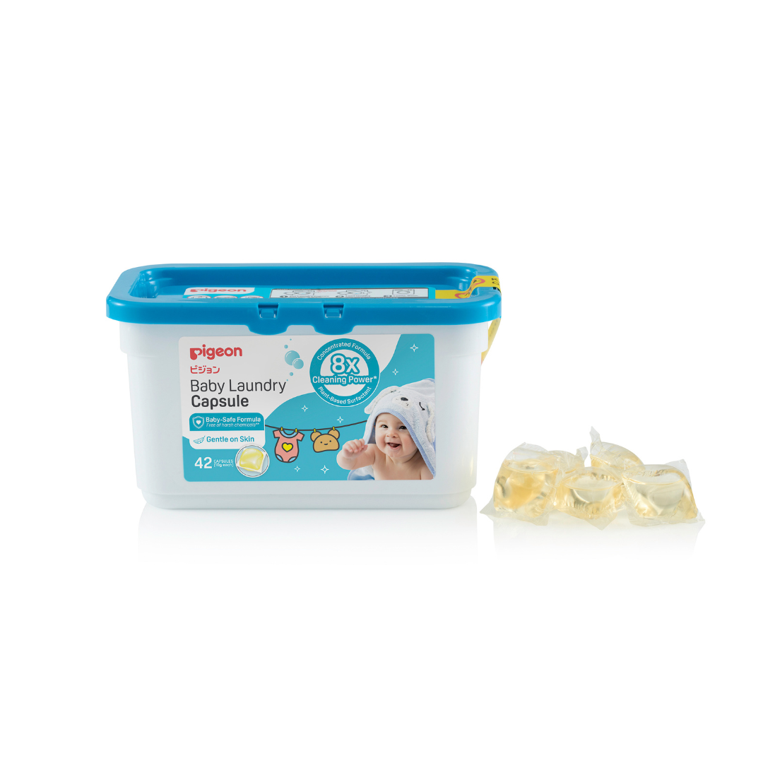 4PK Pigeon Baby Laundry Capsules Detergent Gentle On Skin 0m+
