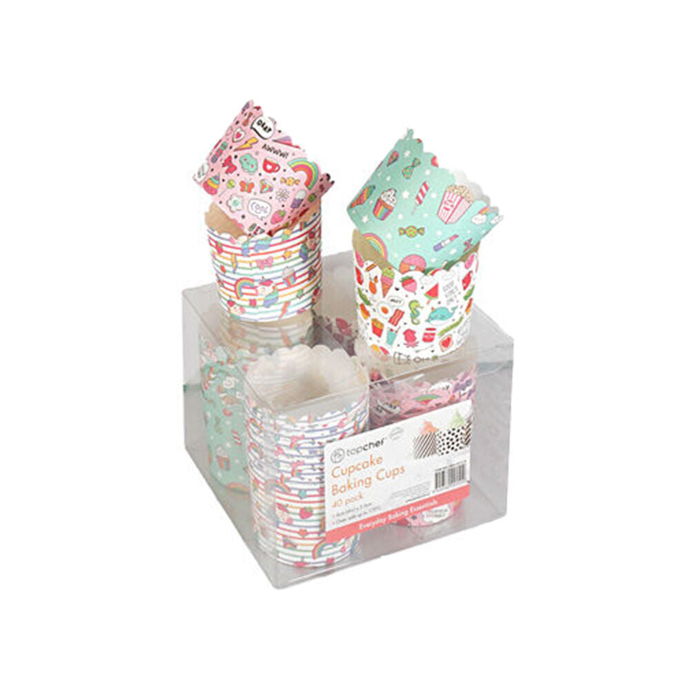 320pc Topchef Cupcakes Packaging Box Container 6cm - Assorted