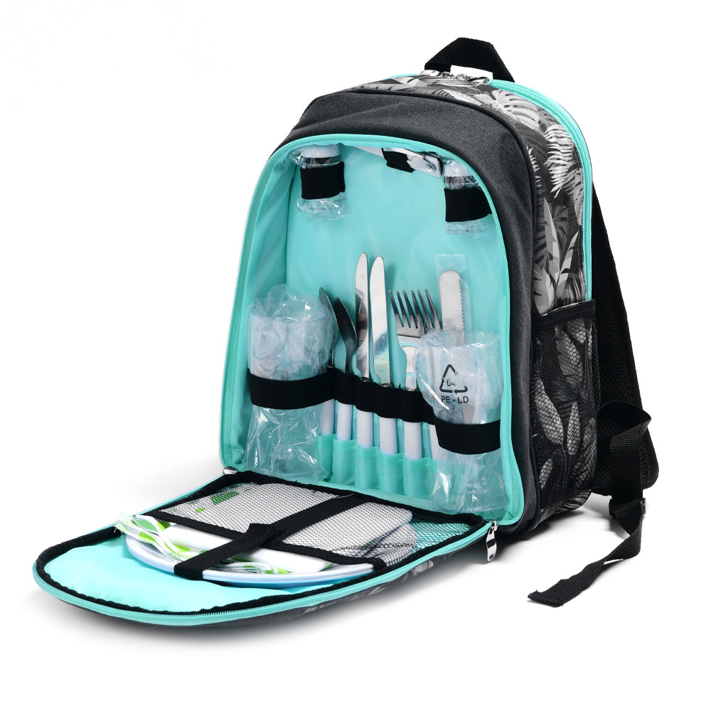 Trailmaster 2 Person Insulated Picnic Backpack w/Cutlery