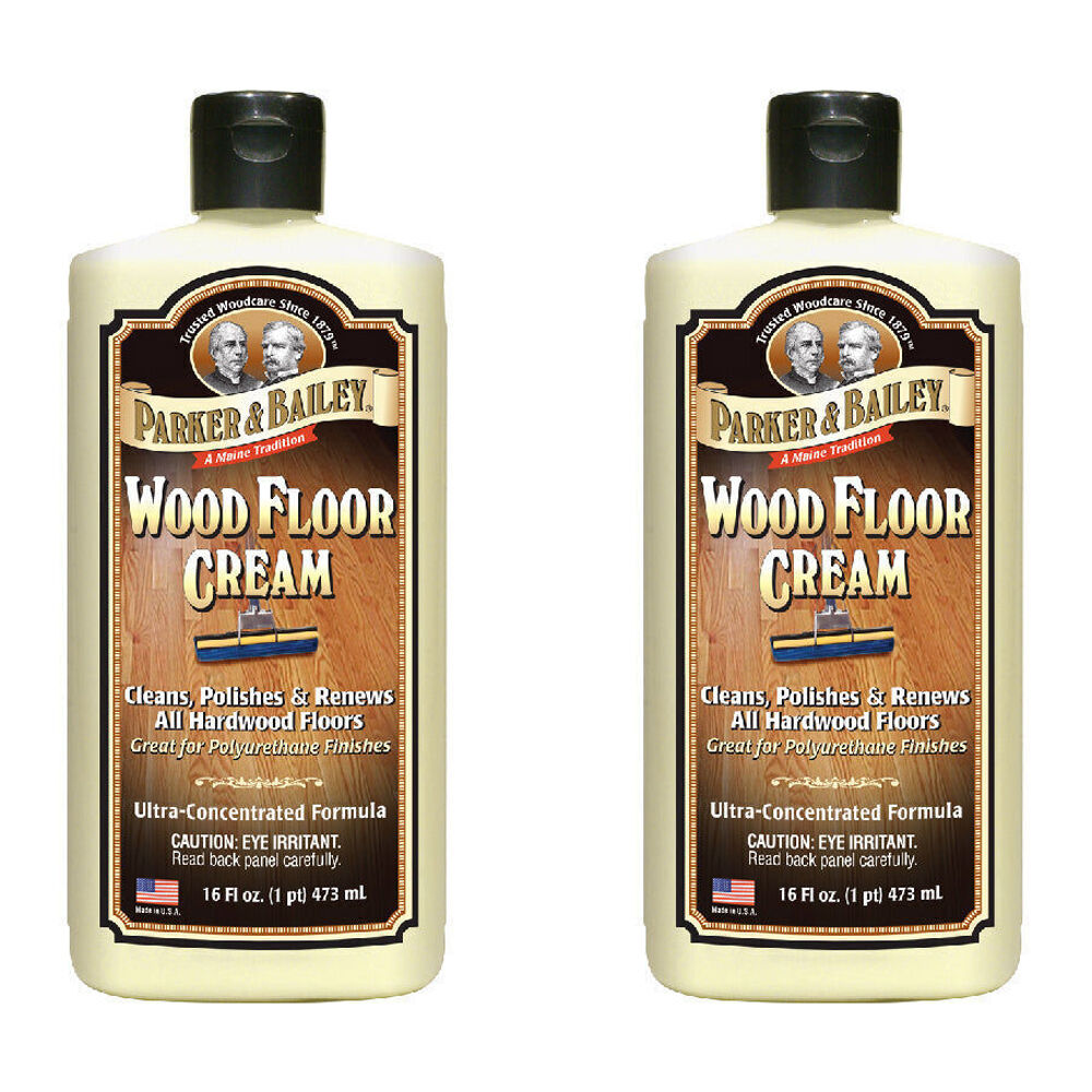 2PK Parker Bailey Restorative Hardwood Floor Cream Polishing Cleaner Odourless 473ml
