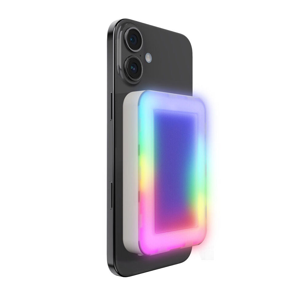 ChargeCore Laser Magnetic MagSafe Powerbank w/ Selfie RGB LED 5000mAh White