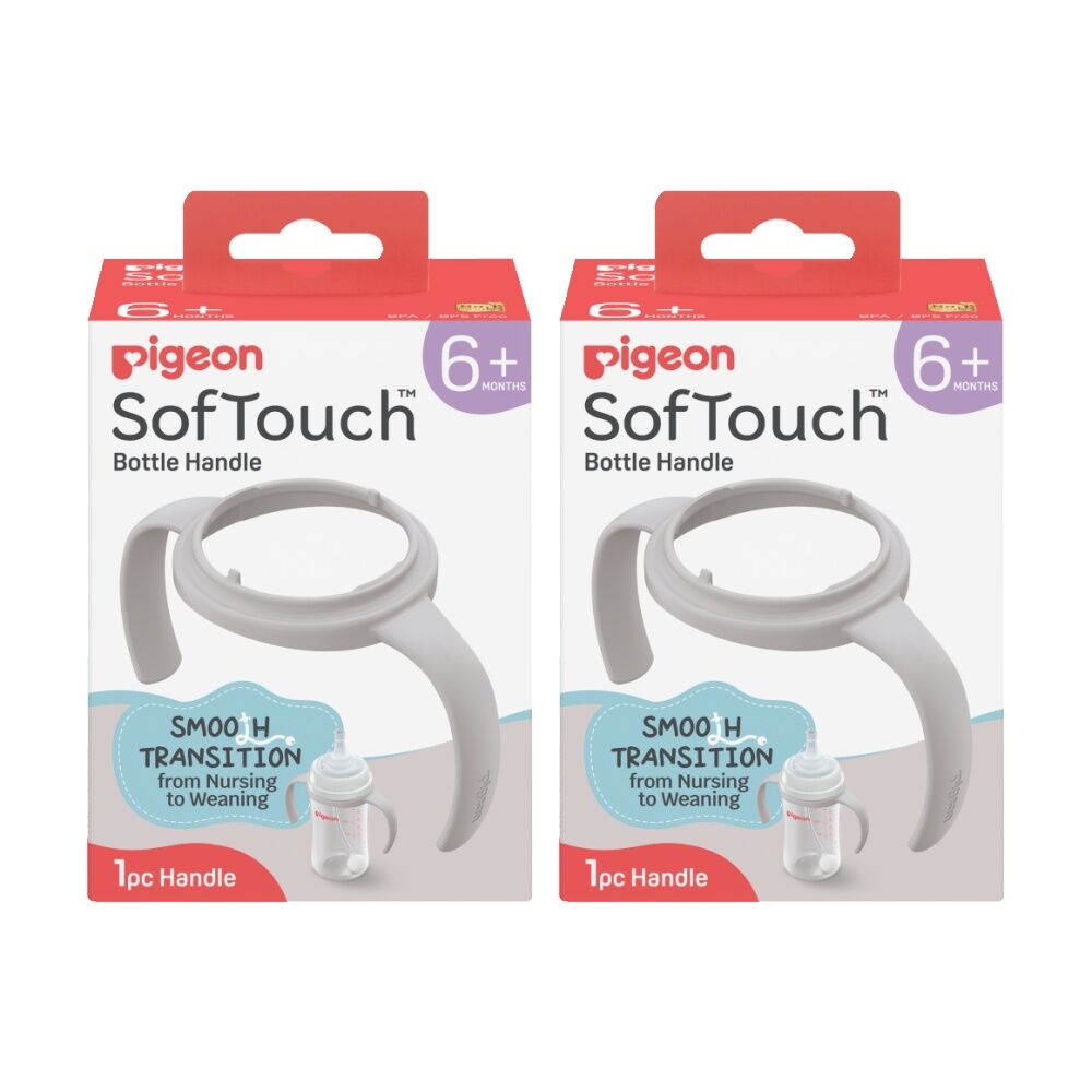 2PK Pigeon Softouch BPP Step Up Baby Bottle Handle 240ml 330ml Compatible