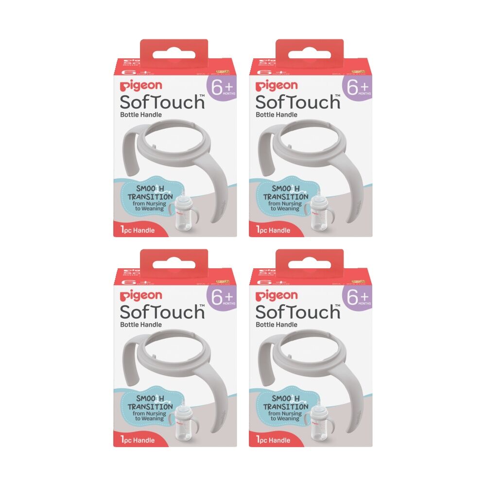 4PK Pigeon Softouch BPP Step Up Baby Bottle Handle 240ml 330ml Compatible