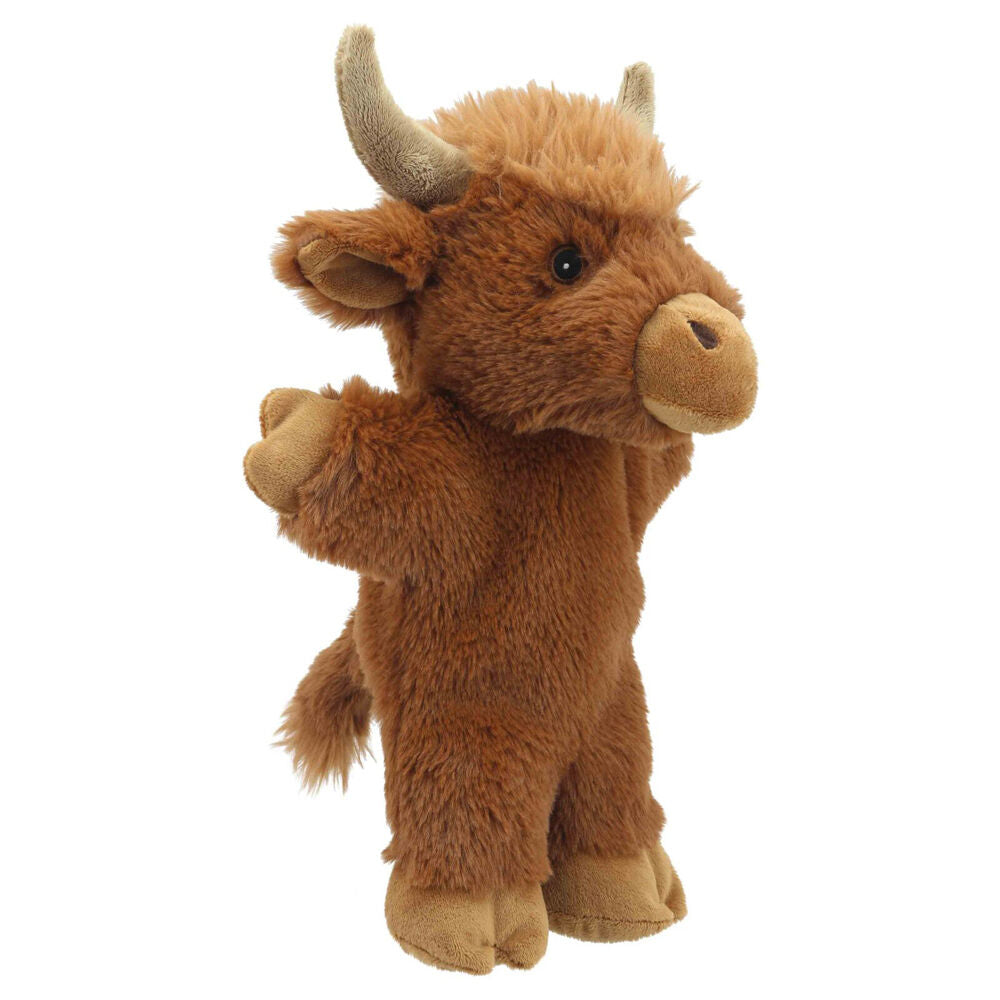 The Puppet Company Highland Cow Eco Walking Hand Puppets 12m+ 32x22cm