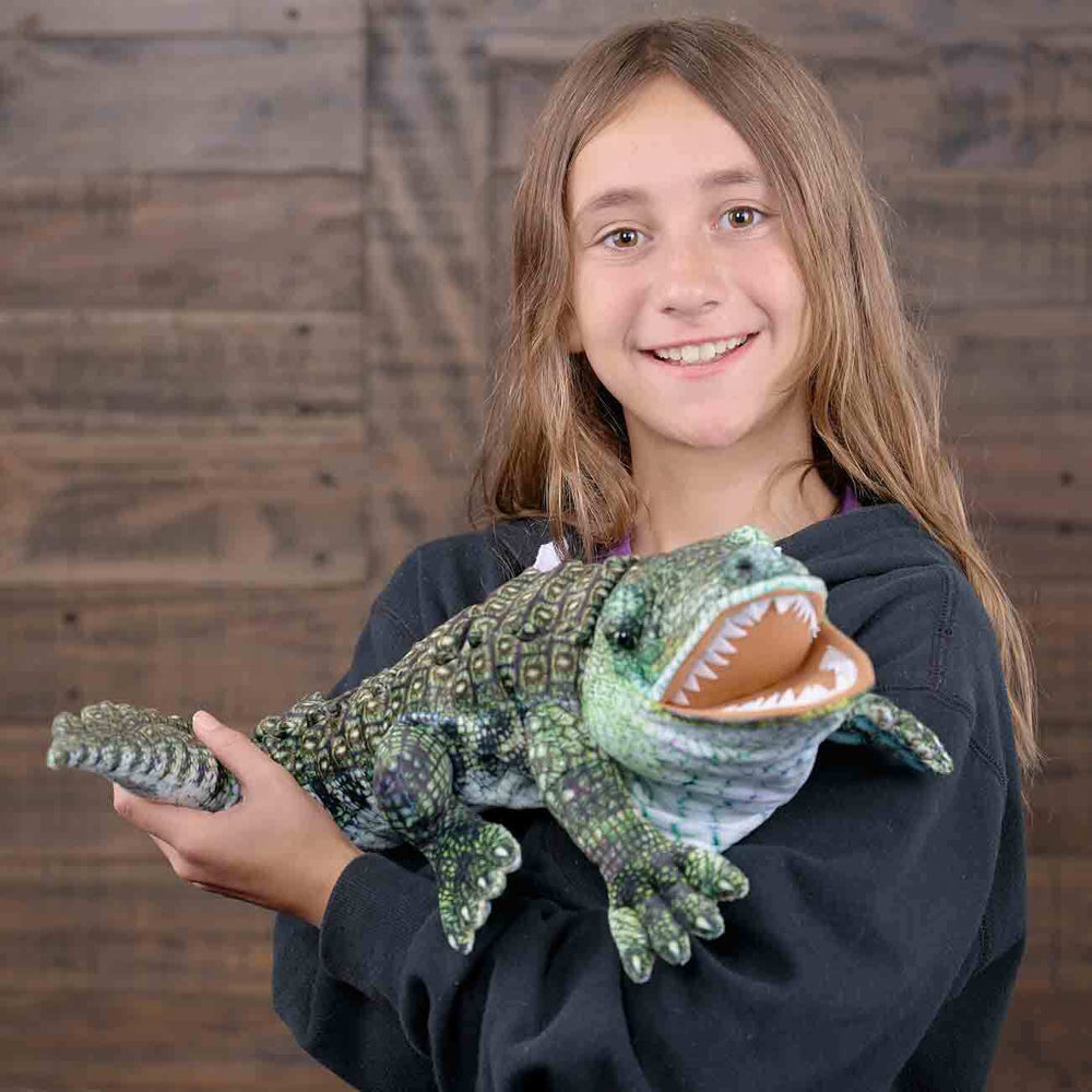 The Puppet Company Alligator Large Creatures Hand Toy 80cm Green 12m+